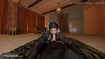 Vr chani in uniform bounces on atreides monster cock dune parody!