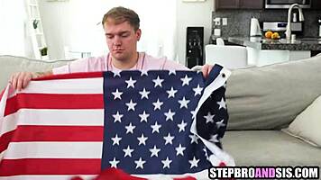 Blonde Stepsisters Battle Fiercely Over Massive Cock in Wild Threesome