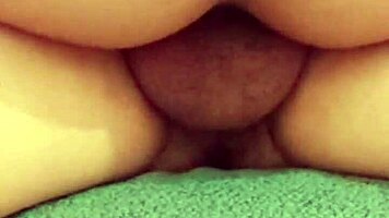 wet hairy viet pussy bent over for deep creampie