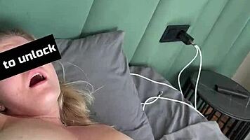 crazy orgasm hits during lazy home sex huge mouth cumshot