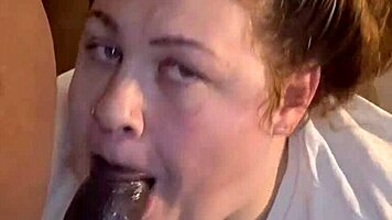 bam gobbles big black cock super sloppy 😍