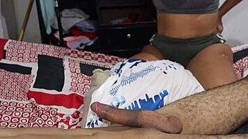 hidden cam catches petite latina chatting then seduced