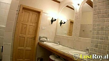 Naughty teen babes ride and suck massive cocks hard.