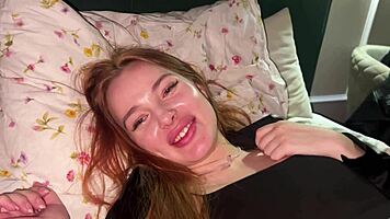 gorgeous redhead couple shares intimate homemade pounding session