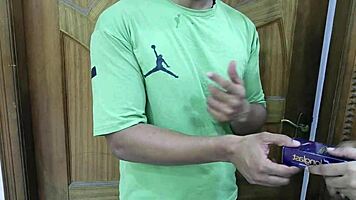 beautiful wife seduces delivery boy for condom-protected fun