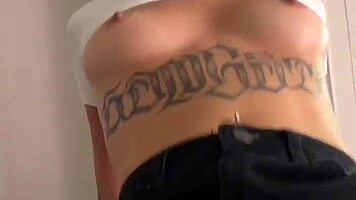 Skinny brunette teen casting deepthroats to flexible cowgirl ass cumshot