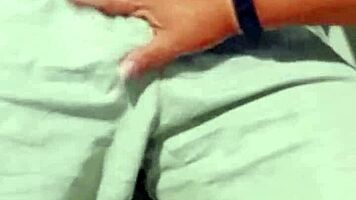 granny teases lingerie ass before deep blowjob