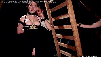 Slaves swap cum after deepthroat bdsm orgy
