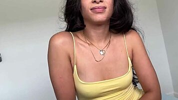 Petite latina craves old cock in taboo household play.