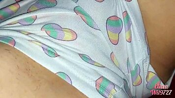 Playful Moments Between Cozy Sheets with Friend