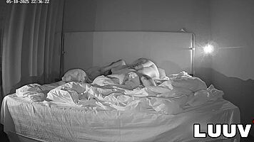 watch this european brunette couple's homemade flashing build to intriguing cum in mouth