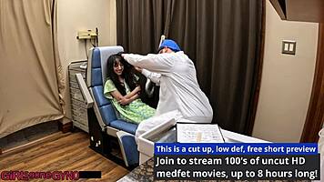 ALICE ROSES FIRST GYN O EXAM SPREADS PUSSY CLOSE-UP