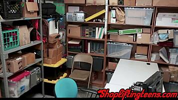 real amateur teen caught stealing takes massive facial cumshot!