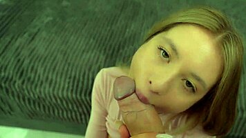 Neighbor babe flashes big tits begs pov big cock garage fuck