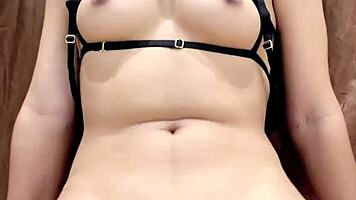 teen princess rides her super hot dildo toy