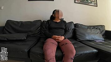 ella's beautiful casting reveals young cutie bent over doggystyle cumshot