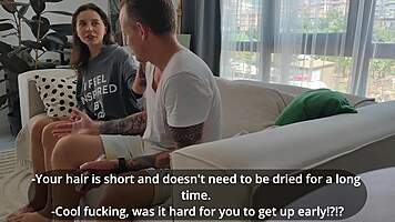 My rude dormmate got her ass pounded hard in the shower