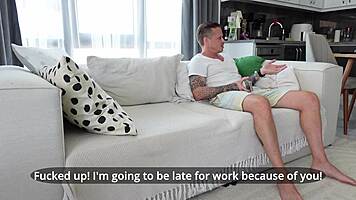 My rude dormmate got her ass pounded hard in the shower