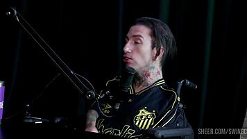 gabriel spies under skirts at swing cast party