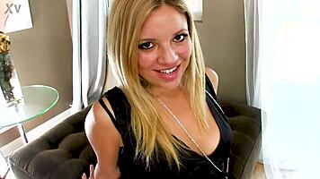 ANDREA ACOSTA PETITE LATINA SWALLOWS BIG COCK CUMLOAD