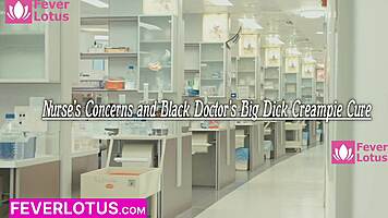 Japanese nurse sneaks bbc creampie dose after hospital hours