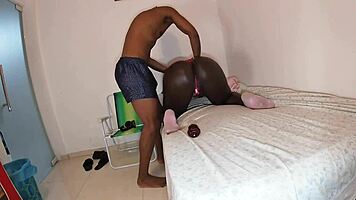 fernanda chocolatte tired from trip takes cock and drinks cum?