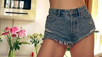 Tattooed redhead beauty sucks cock deep in secret nap pov