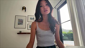 study break turns wild with petite asian babe