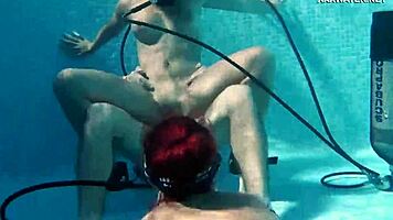 Candy And Lizzy Fuck Mike Hard Underwater!