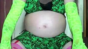 shy bisexual crossdresser deepthroats cock from ass