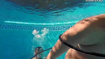 Candy And Lizzy Fuck Mike Hard Underwater!