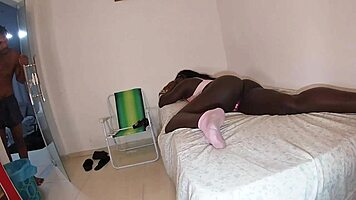 fernanda chocolatte tired from trip takes cock and drinks cum?