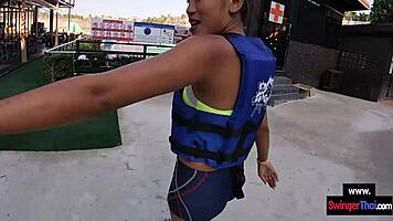 Waterpark fun gets me so horny for boyfriend sex after