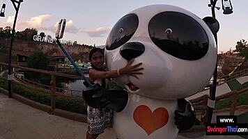 Waterpark fun gets me so horny for boyfriend sex after