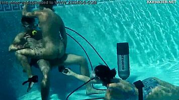 Candy And Lizzy Fuck Mike Hard Underwater!