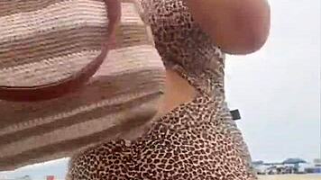 Young african pantyless dress beach dirty stranger chat