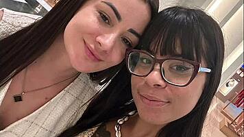 brazilian friends flash in store dressing room