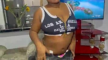 i pound hot latina and explode on her tits