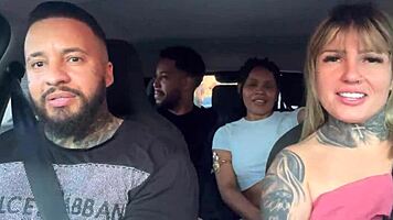 whoa, uber passengers discover we're porn stars and start wild car sucking orgy 😲