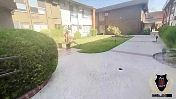 Reina Heart Ravished Sensually by Rome Major on Balcony