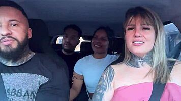 whoa, uber passengers discover we're porn stars and start wild car sucking orgy 😲