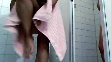 real couple showers wet homemade bathroom sex party