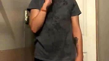 sexy petite teen teases tender ass in spandex