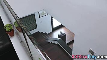 petite whore endures monster cock pounding hardcore with massive cumshot blast