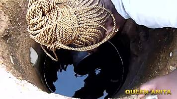 Ebony Babe Squirms Under Rough Monster Black Cock Assault