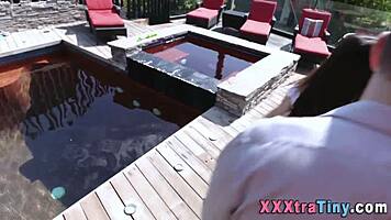 petite whore endures monster cock pounding hardcore with massive cumshot blast