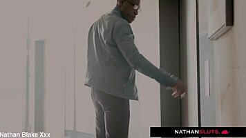 busty maid valentina ricci spies then takes rough dp from two bbc