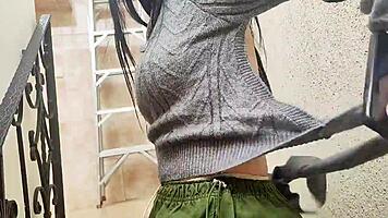 Colombian Stepsis Milks Cock During Risky Fight