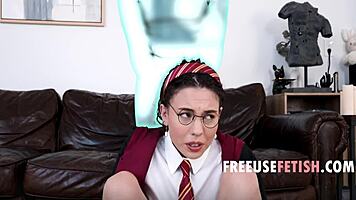 Ghost binds and ravages helpless babe in erotic fantasy