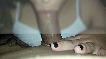 mmm sucking hubby's big cock makes me cum so hard!